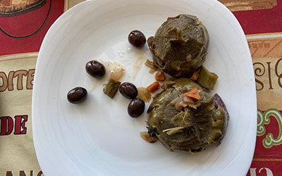 carciofi romani stufati