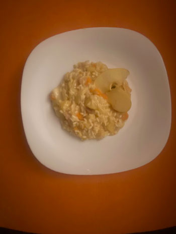 risotto mele e taleggio