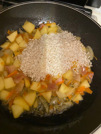 risotto mele e taleggio