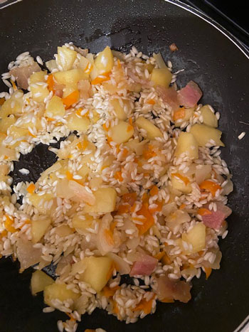 risotto mele e taleggio