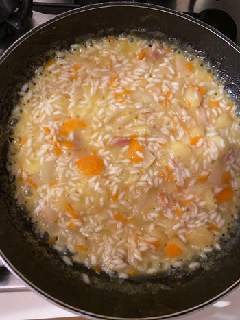 risotto mele e taleggio