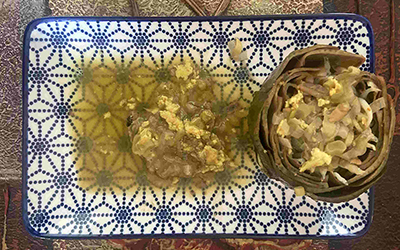 Carciofi con bianchetti